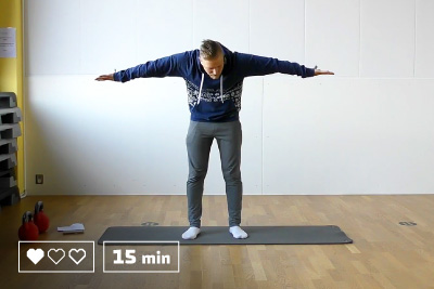 Jumppa - Ryhti ja Core - Kehonpainotreeni - 25 minuuttia - Kotitreeni - Kotitreenaus - Treenaa kotona - Ryhmäliikuntatunti - Liikunta - Liikuntaa meille kaikille