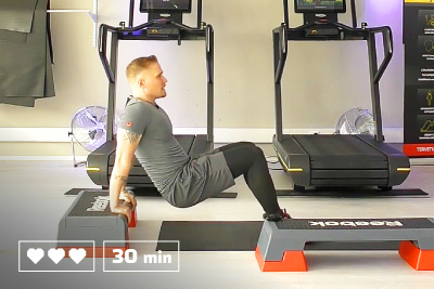 Stepperi - 30 minuuttia - Kotitreeni - Kotitreenaus - Treenaa kotona - Ryhmäliikuntatunti - Liikunta - Liikuntaa meille kaikille
