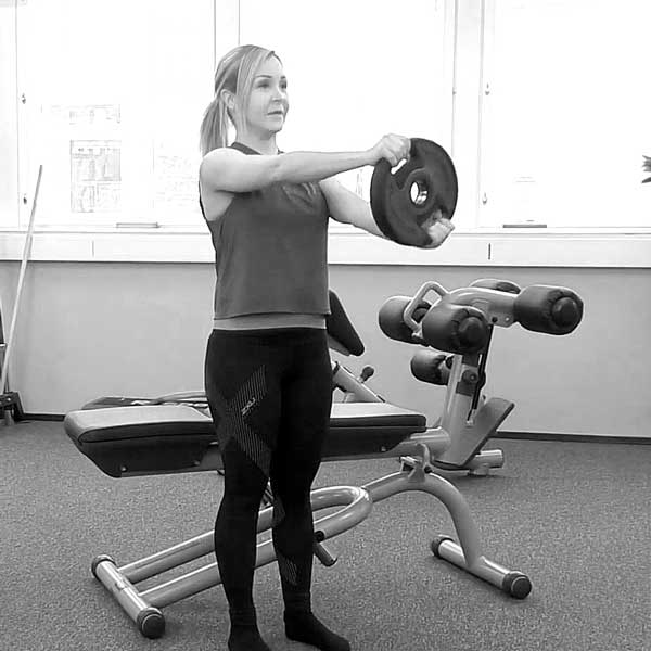 Etuolkapäät rattiliikkeellä - Saliohjelma - Treeniliike - Liikepankki - Saliohjelma - Kuntosaliohjelma