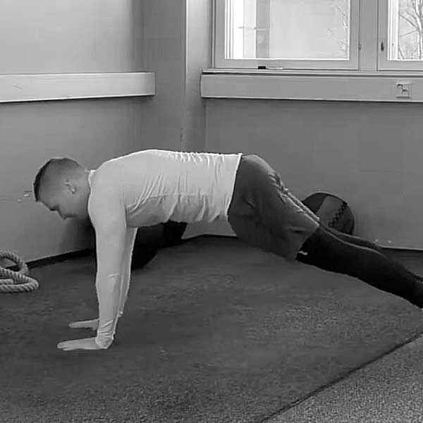 Lankku - Punnerrusasento vaihtaen - Saliohjelma - Treeniliike - Liikepankki - Saliohjelma - Kuntosaliohjelma