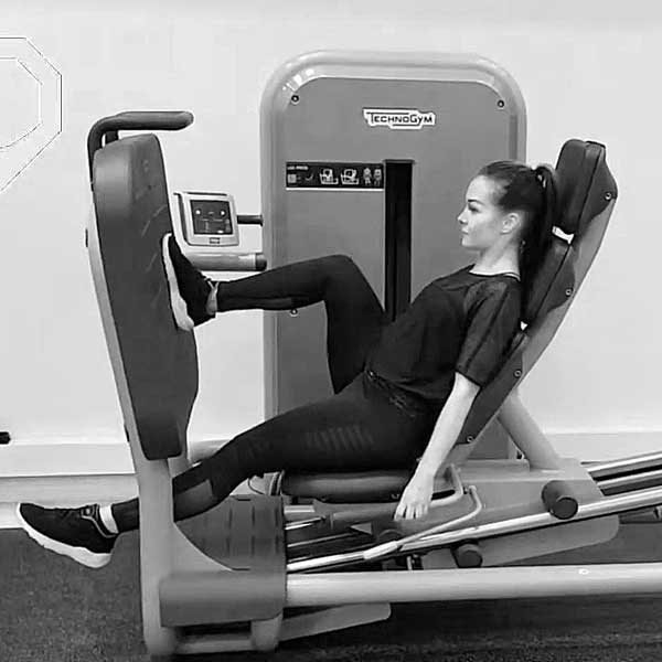 Yhden jalan jalkaprässi laitteessa - Saliohjelma - Treeniliike - Liikepankki - Saliohjelma - Kuntosaliohjelma