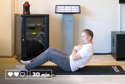 Core - 30 minuuttia - Kehonpainotreeni - Kotitreeni - Kotitreenaus - Treenaa kotona - Ryhmäliikuntatunti - Liikunta - Liikuntaa meille kaikille