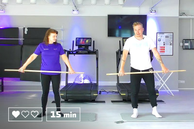 Jumppa - Taukojumppa - Kehonpainotreeni - 25 minuuttia - Kotitreeni - Kotitreenaus - Treenaa kotona - Ryhmäliikuntatunti - Liikunta - Liikuntaa meille kaikille