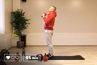 Helppo kahvakuula - 45 minuuttia - Kotitreeni - Ryhmäliikunta - Ryhmäliikuntatunti - Ryhmäliikuntatunnit - Liikunta - Liikuntaa meille kaikille