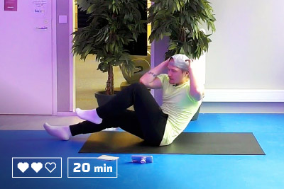 Core - 20 minuuttia - Kehonpainotreeni - Kotitreeni - Kotitreenaus - Treenaa kotona - Ryhmäliikuntatunti - Liikunta - Liikuntaa meille kaikille