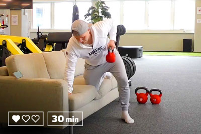 Helppo kahvakuula - 30 minuuttia - Kotitreeni - Ryhmäliikunta - Ryhmäliikuntatunti - Ryhmäliikuntatunnit - Liikunta - Liikuntaa meille kaikille