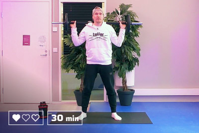 Pumppi - Levytankotreeni - 30 minuuttia - Kotitreeni - Kotitreenaus - Treenaa kotona - Ryhmäliikuntatunti - Liikunta - Liikuntaa meille kaikille