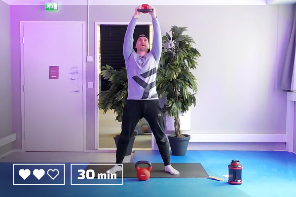 Kahvakuula - 30 minuuttia - Kotitreeni - Ryhmäliikunta - Ryhmäliikuntatunti - Ryhmäliikuntatunnit - Liikunta - Liikuntaa meille kaikille